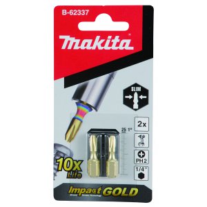 Impact GOLD super slim torsní bit PH2-25mm 2pcs=newE-03143