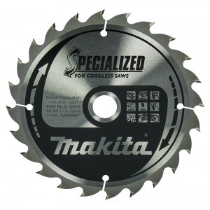 kotouč pilový dřevo SPECIALIZED 165x1.5x20mm 24Z pro aku pily = old B-09173