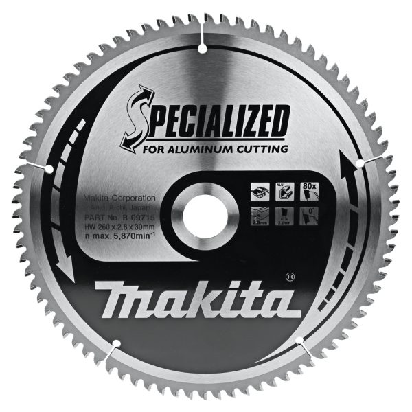 kotouč pilový hliník SPECIALIZED 260x2.8x30mm 80Z = new B-33386